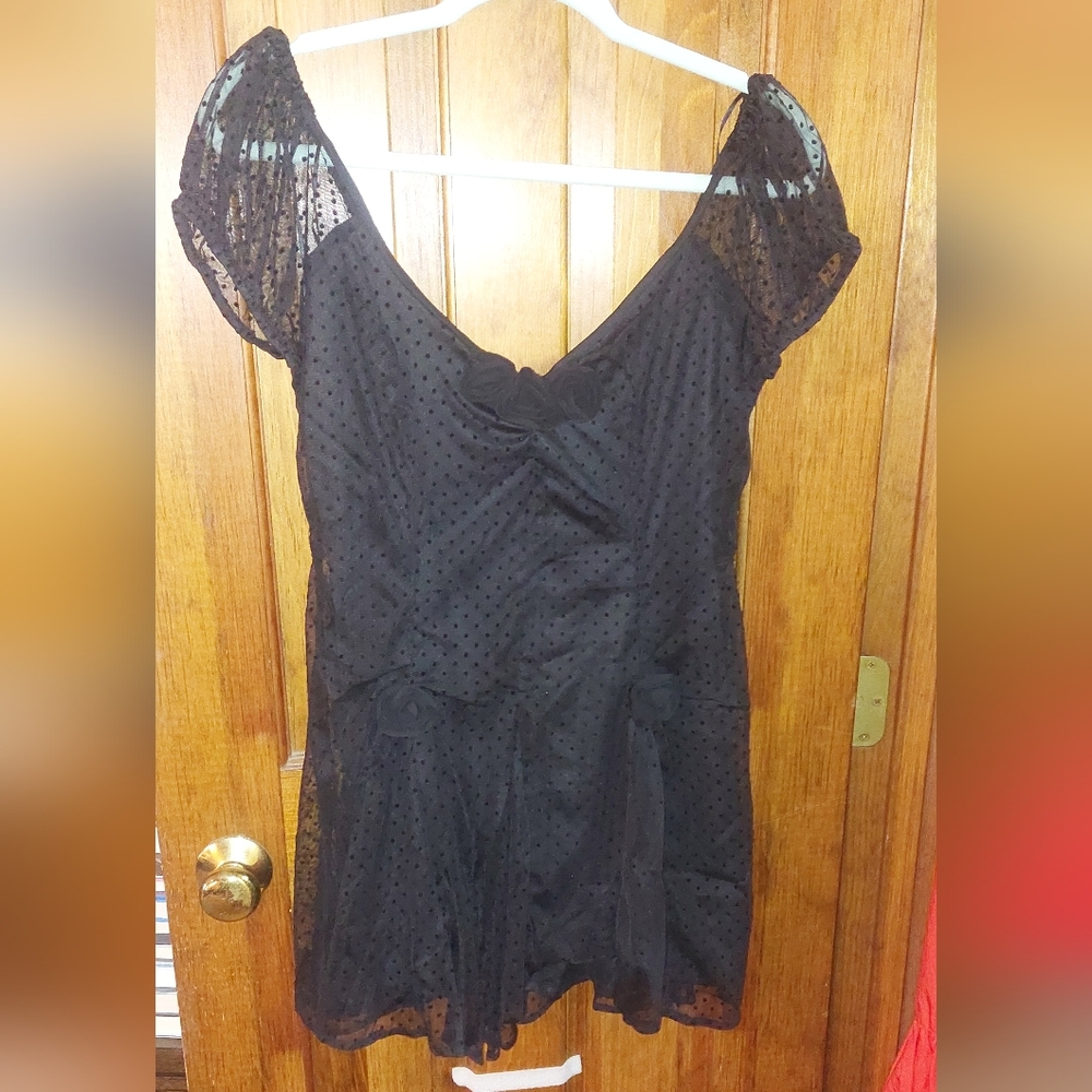Kimchi Blue Becca Fit and Flare Mini Dress in Black - Picture 5 of 12